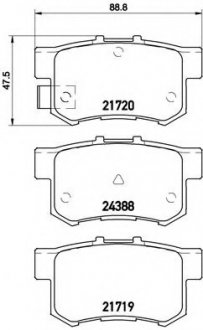 Гальмівні колодки дискові P79 027 BREMBO P79027 (фото 1)