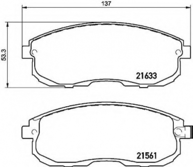 Гальмівні колодки дискові P79 030 BREMBO P79030 (фото 1)