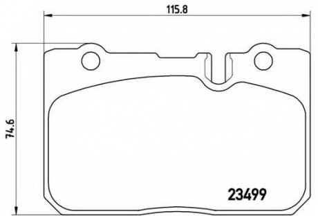 Тормозные колодки дисковые BREMBO P83039 (фото 1)