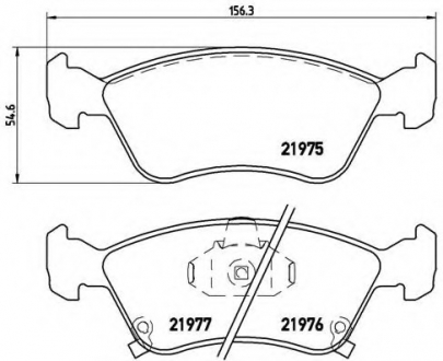 Гальмівні колодки дискові P83 041 BREMBO P83041 (фото 1)