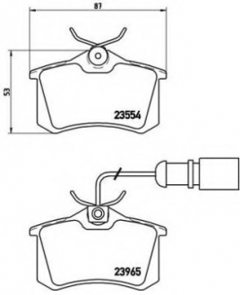 Гальмівні колодки дискові P85 058 BREMBO P85058 (фото 1)