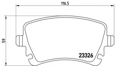 Гальмівні колодки дискові P85 064 BREMBO P85064 (фото 1)