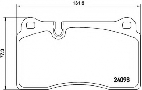 Тормозные колодки дисковые BREMBO P85116 (фото 1)