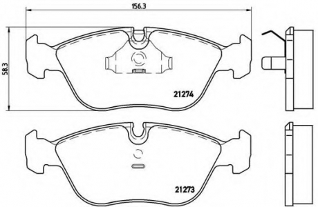 Гальмівні колодки дискові P86 013 BREMBO P86013 (фото 1)