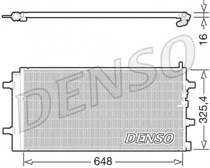 Конденсатор, кондиционер DENSO DCN02002 (фото 1)