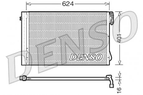 Конденсатор, кондиционер DENSO DCN05011 (фото 1)