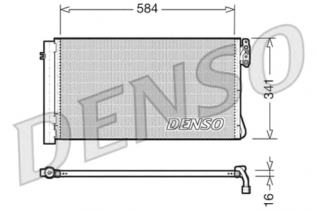 Радіатор кондиціонера DENSO DCN05012 (фото 1)