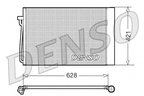 Конденсатор, кондиционер DENSO DCN05018 (фото 1)