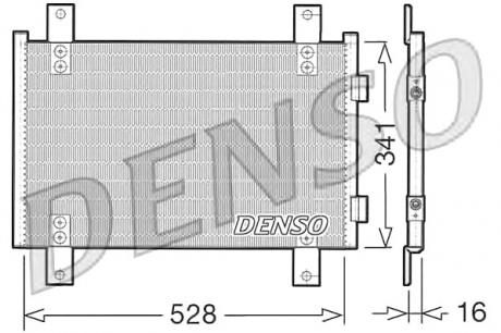 Конденсатор, кондиціонер DENSO DCN07001 (фото 1)