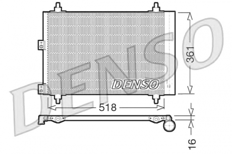 Радіатор кондиціонера DENSO DCN07006 (фото 1)