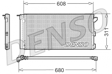 Радіатор кондиціонера DENSO DCN09105 (фото 1)