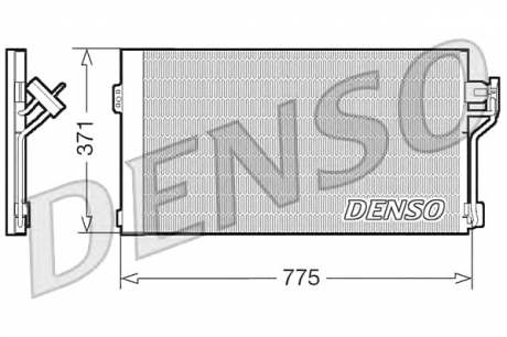 Радіатор кондиціонера DENSO DCN17050 (фото 1)