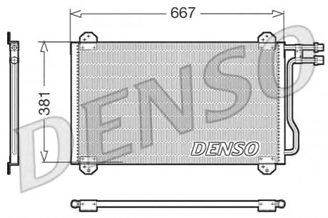 Радіатор кондиціонера DENSO DCN17055 (фото 1)