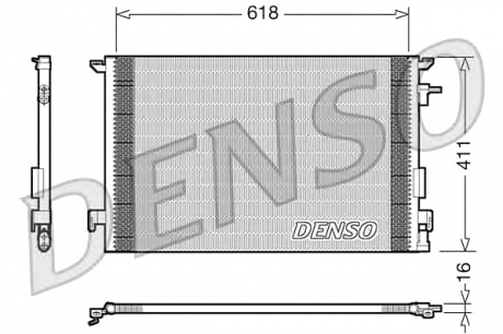 Радіатор кондиціонера DENSO DCN20031 (фото 1)