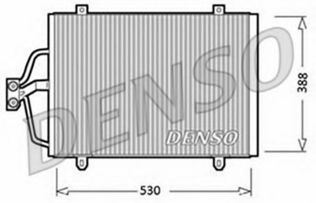 Радіатор кондиціонера DENSO DCN23003 (фото 1)