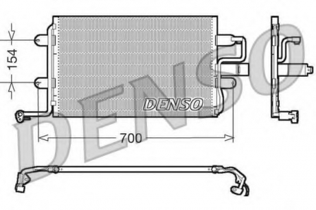 Конденсатор, кондиционер DENSO DCN32017 (фото 1)