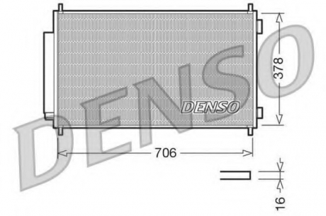 Радіатор кондиціонера DENSO DCN40002 (фото 1)