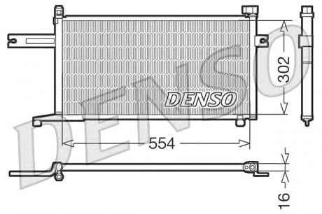 Радіатор кондиціонера DENSO DCN46005 (фото 1)