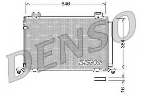 Конденсатор, кондиционер DENSO DCN50026 (фото 1)