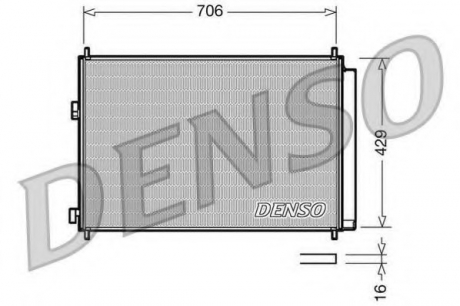 Радіатор кондиціонера DENSO DCN50030 (фото 1)