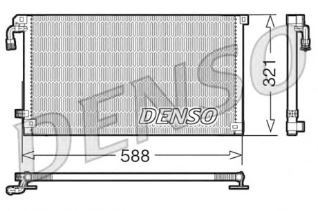 Радіатор кондиціонера DENSO DCN07004 (фото 1)