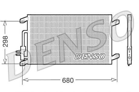 Конденсатор, кондиционер DENSO DCN13016 (фото 1)