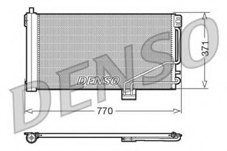 Радіатор кондиціонера DENSO DCN17014 (фото 1)