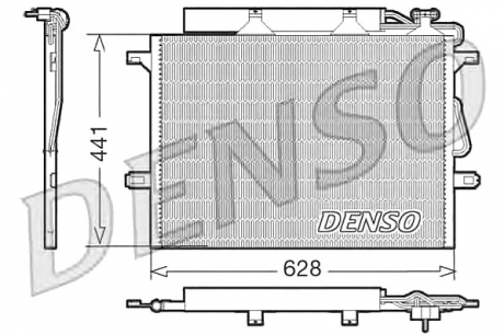 Конденсатор, кондиционер DENSO DCN17018 (фото 1)