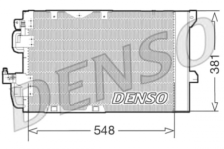 Конденсатор, кондиционер DENSO DCN20005 (фото 1)