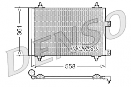 Радіатор кондиціонера DENSO DCN21016 (фото 1)