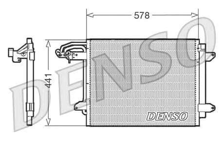 Радіатор кондиціонера DENSO DCN32030 (фото 1)