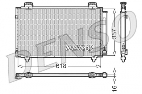 Радіатор кондиціонера DENSO DCN50004 (фото 1)