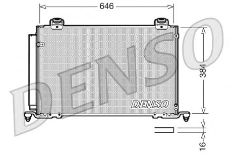 Радіатор кондиціонера DENSO DCN50027 (фото 1)