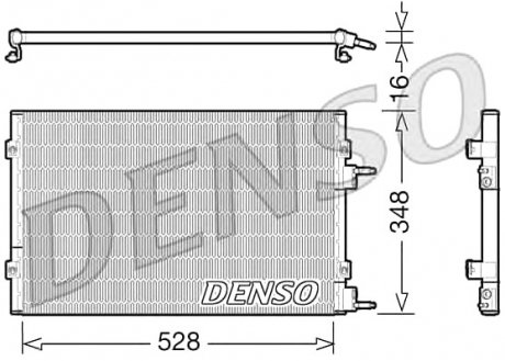 Радіатор кондиціонера DENSO DCN06003 (фото 1)