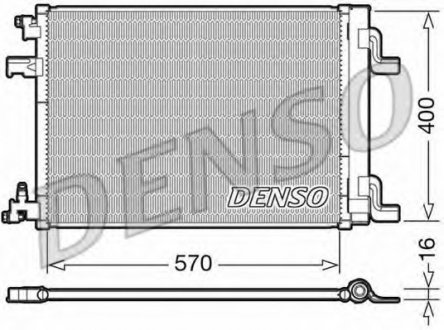 Радіатор кондиціонера DENSO DCN20001 (фото 1)