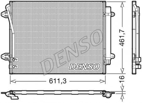 Конденсатор, кондиционер DENSO DCN32012 (фото 1)