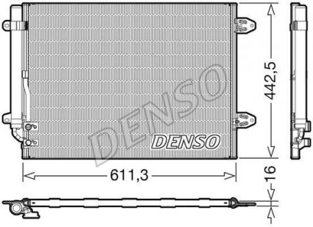 Конденсатор, кондиционер DENSO DCN32013 (фото 1)