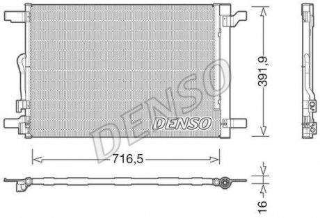 Радіатор кондиціонера DENSO DCN32024 (фото 1)