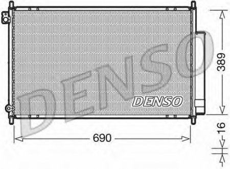 Радіатор кондиціонера DENSO DCN40016 (фото 1)