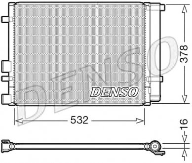 Конденсатор, кондиционер DENSO DCN41006 (фото 1)