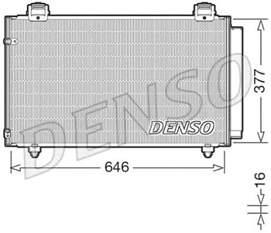 Конденсатор, кондиционер DENSO DCN50043 (фото 1)