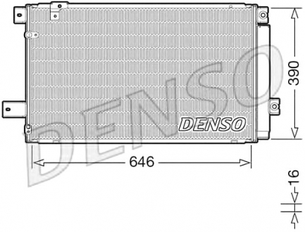 Радіатор кондиціонера DENSO DCN50049 (фото 1)