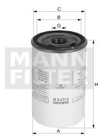 Филтр, пневмооборудование MANN LB 962/6 (фото 1)