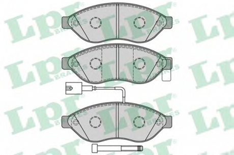 Комплект гальмівних колодок з 4 шт. дисків LPR 05P1287 (фото 1)