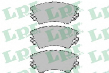 Комплект гальмівних колодок з 4 шт. дисків LPR 05P1467 (фото 1)