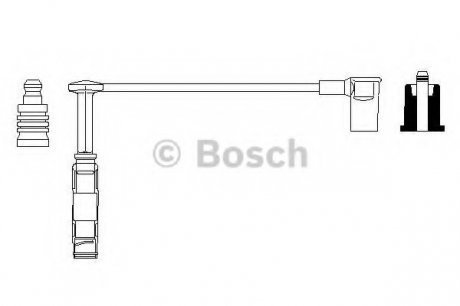 Дріт високовольтний ME 102 - знято з виробництва BOSCH 0356912927 (фото 1)