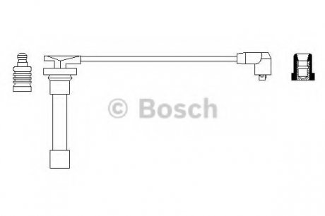 Дріт високовольтний 0 986 356 170 BOSCH 0986356170 (фото 1)