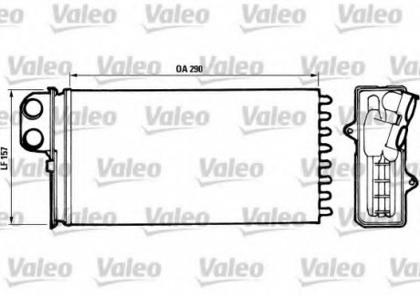 Радиатор отопителя салона Valeo 812037 (фото 1)
