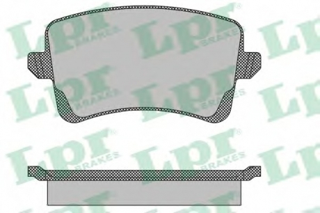 Комплект гальмівних колодок з 4 шт. дисків LPR 05P1489 (фото 1)