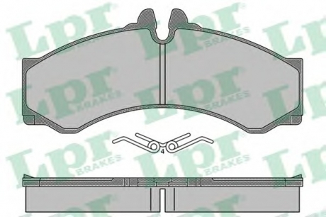 Гальмівні колодки, дискове гальмо (набір) LPR 05P1517 (фото 1)